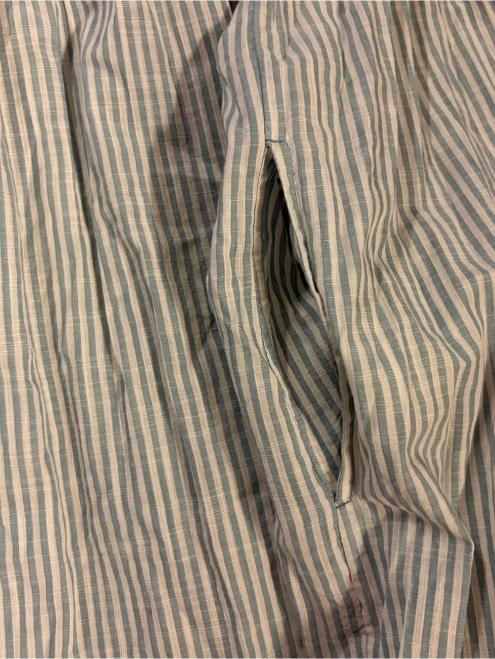Celandine for Anthropologie Blue & White Striped Cotton Summer Dress - Picture 7 of 13